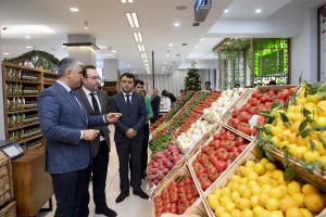 DÖVLƏT AQRAR TİCARƏT ŞİRKƏTİNİN “KƏNDDƏN ŞƏHƏRƏ” MAĞAZASI İSTİFADƏYƏ VERİLİB