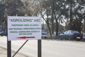 ŞƏKİDƏ AZOT GÜBRƏSİNİN GÜZƏŞTLİ ŞƏRTLƏRLƏ SƏYYAR SATIŞI HƏYATA KEÇİRİLİB