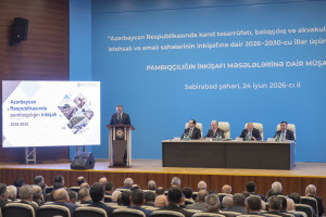 Sabirabadda pambıqçılığın inkişafına həsr olunmuş regional müşavirə keçirilib
