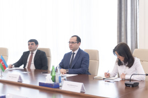 Nazir Məcnun Məmmədov Latviyanın Azərbaycandakı səfiri ilə görüşüb