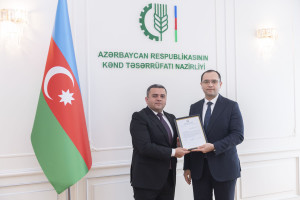 Kənd təsərrüfatı naziri Məcnun Məmmədov “Yüksəliş” müsabiqəsinin qalibləri ilə görüşüb