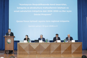 Şəmkirdə aqrar sahədə yeni Dövlət Proqramının müzakirəsi ilə bağlı regional müşavirə keçirilib
