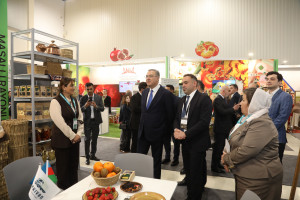 Prezident köməkçiləri Şahmar Mövsümov və Xalid Əhədov “Caspian Agro 2026” və “InterFood Azerbaijan” sərgiləri ilə tanış olublar