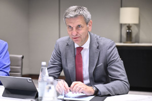 Nazir Məcnun Məmmədov FAO-nun Avropa və Mərkəzi Asiya üzrə regional nümayəndəsi Viorel Gutu ilə görüşüb