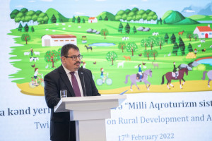 A seminar on the development of rural areas and setting-up a national agro-tourism system was held in Azerbaijan