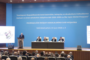 Sabirabadda pambıqçılığın inkişafına həsr olunmuş regional müşavirə keçirilib