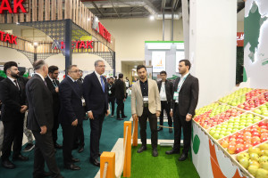 Prezident köməkçiləri Şahmar Mövsümov və Xalid Əhədov “Caspian Agro 2026” və “InterFood Azerbaijan” sərgiləri ilə tanış olublar
