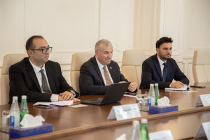 Nazir Məcnun Məmmədov Türkiyənin Dövlət Su İşləri İdarəsinin Baş direktor müavini ilə görüşüb