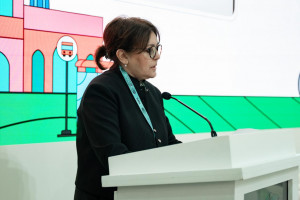 Nazir müavini İlhamə Qədimova “Erkən xəbərdarlıq və iqlimə dayanıqlı şəhərlər” mövzusunda tədbirdə çıxış edib