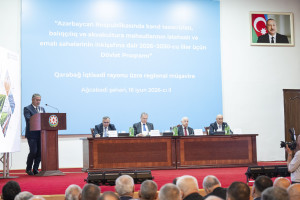 Ağcabədidə aqrar sahədə yeni Dövlət Proqramının müzakirəsi ilə bağlı regional müşavirə keçirilib