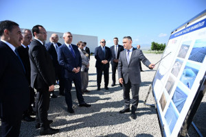 Ağdərənin Çaylı kəndində “Frutti Aqro” MMC tərəfindən salınmış intensiv meyvə bağına baxış keçirilib