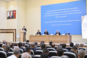 Biləsuvarda aqrar sahədə yeni Dövlət Proqramının müzakirəsi ilə bağlı regional müşavirə keçirilib