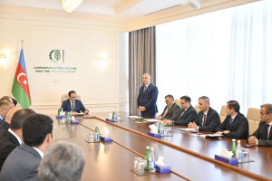 Kənd Təsərrüfatı Nazirliyinin əməkdaşlarına “Dövlət qulluğunda fərqlənməyə görə” medallar və vəsiqələr təqdim olunub