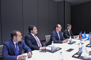 Nazir Məcnun Məmmədov FAO-nun Avropa və Mərkəzi Asiya üzrə regional nümayəndəsi Viorel Gutu ilə görüşüb