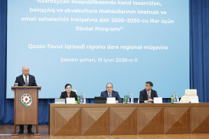 Şəmkirdə aqrar sahədə yeni Dövlət Proqramının müzakirəsi ilə bağlı regional müşavirə keçirilib