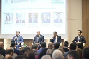 Ağdamda “Aqrar sahədə dövlətin dəstək mexanizmləri” mövzusunda panel müzakirə keçirilib