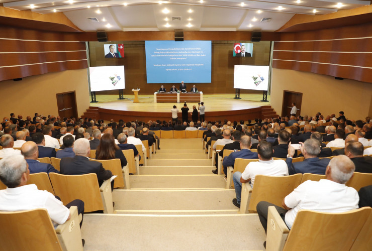 Ağdaşda aqrar sahədə yeni Dövlət Proqramının müzakirəsi ilə bağlı regional müşavirə keçirilib